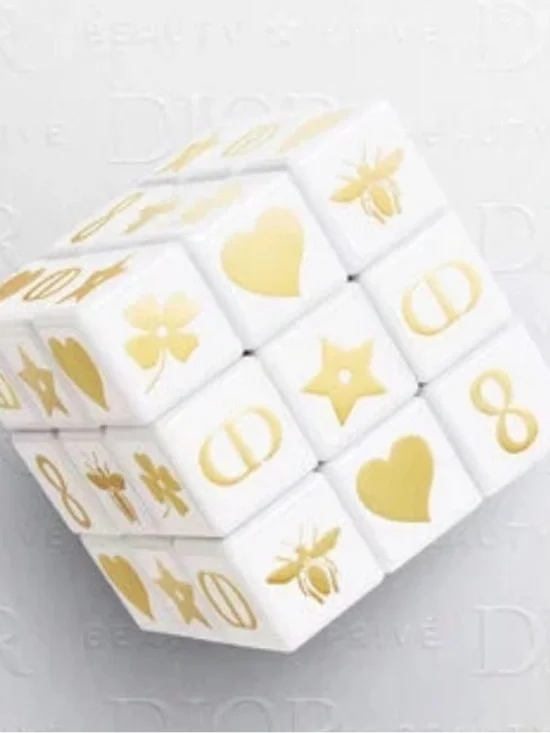 Dior Beauty Exclusive Puzzle Cube with Gold Design Logo Motif - Picture 2 of 2